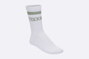 Birkenstock Cotton Crew Stripe Socks White / Pure Sage Socks